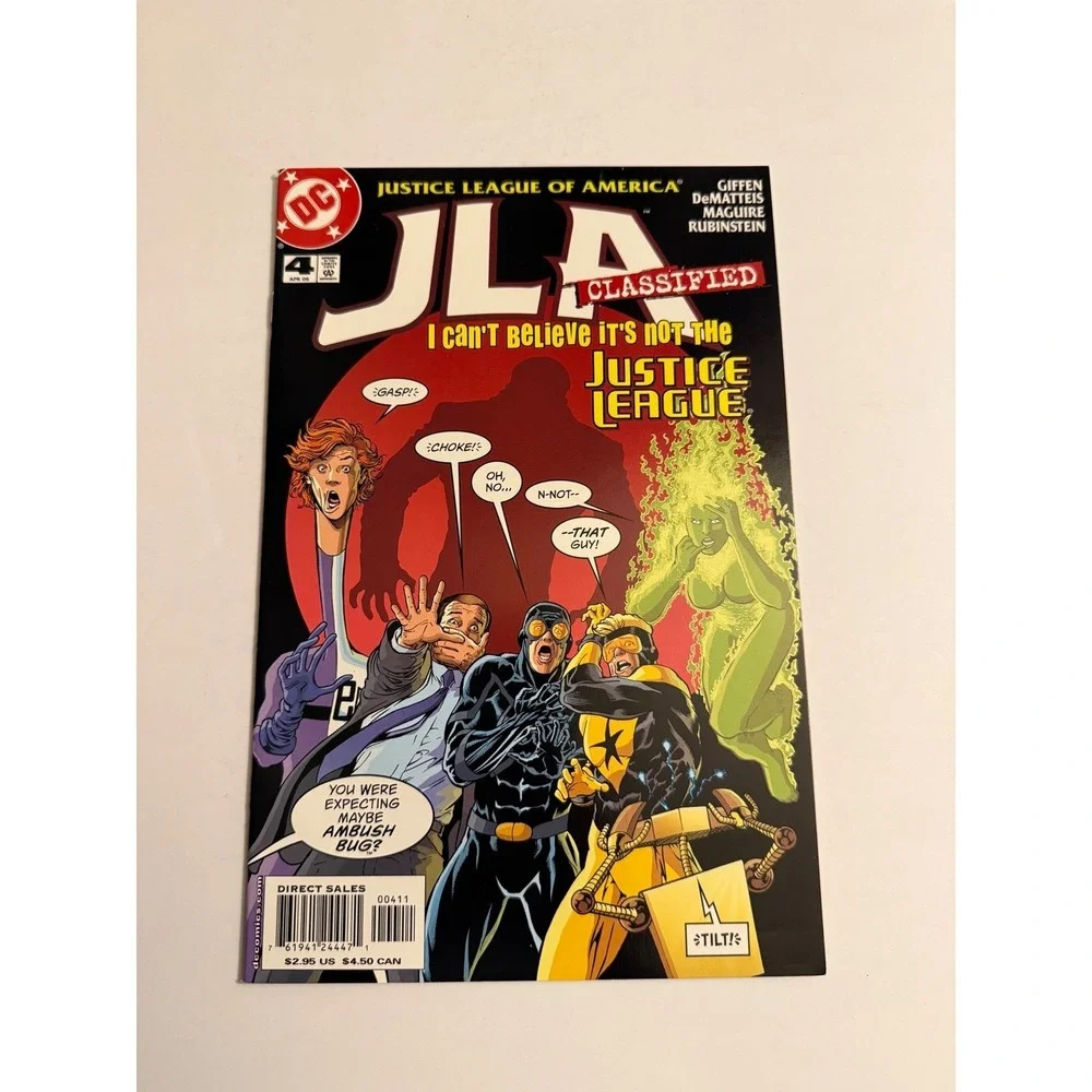 JLA Justice League of America‎ Classified Comic Book 4 Giffen DeMatteis Maguire